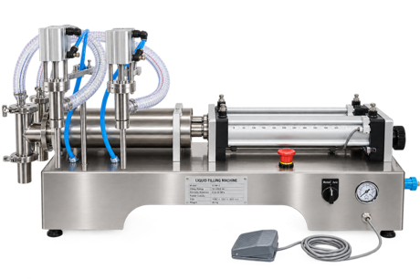 Semi-Auto Double Head Liquid Filling Machine